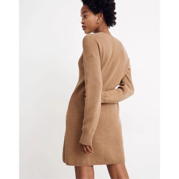 Madewell Relaxed V-Neck Sweater Dress Size XS - Picture 4 of 8